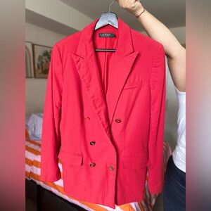 Lauren Ralph Lauren Red Blazer
